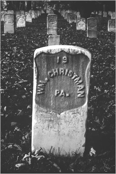 Gravesite of Private William Christman, the first soldier buried at Arlington National Cemetery.