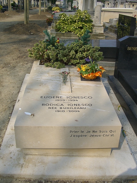Grave of Eugène Ionesco.