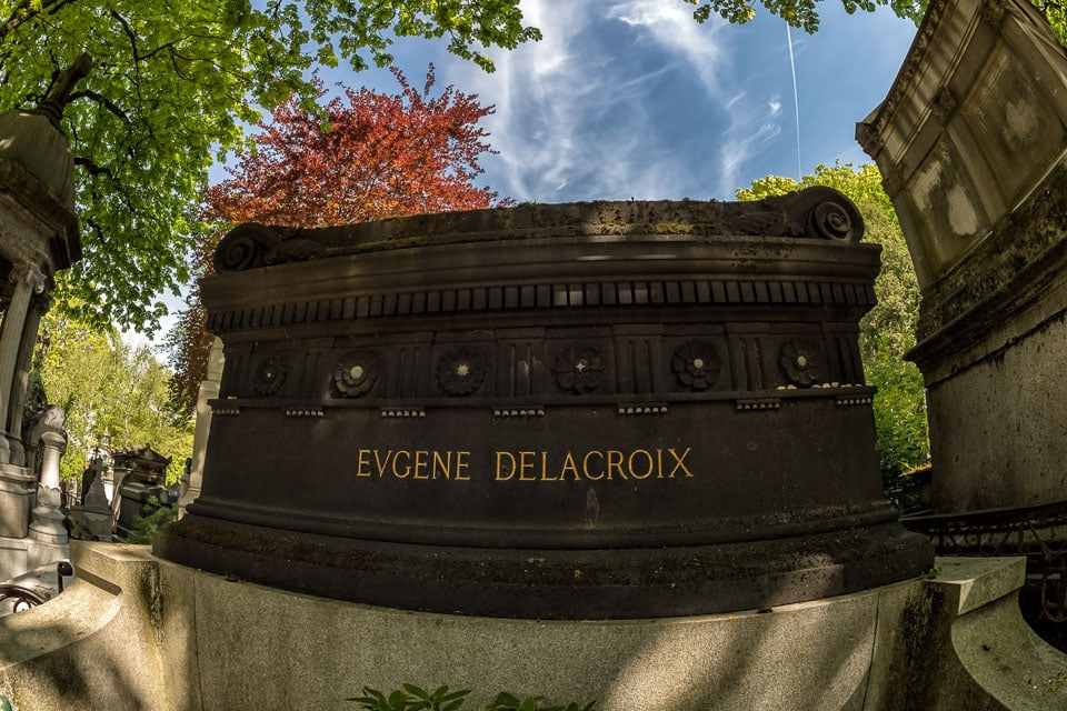 Tomb of Eugene Delacroix. 