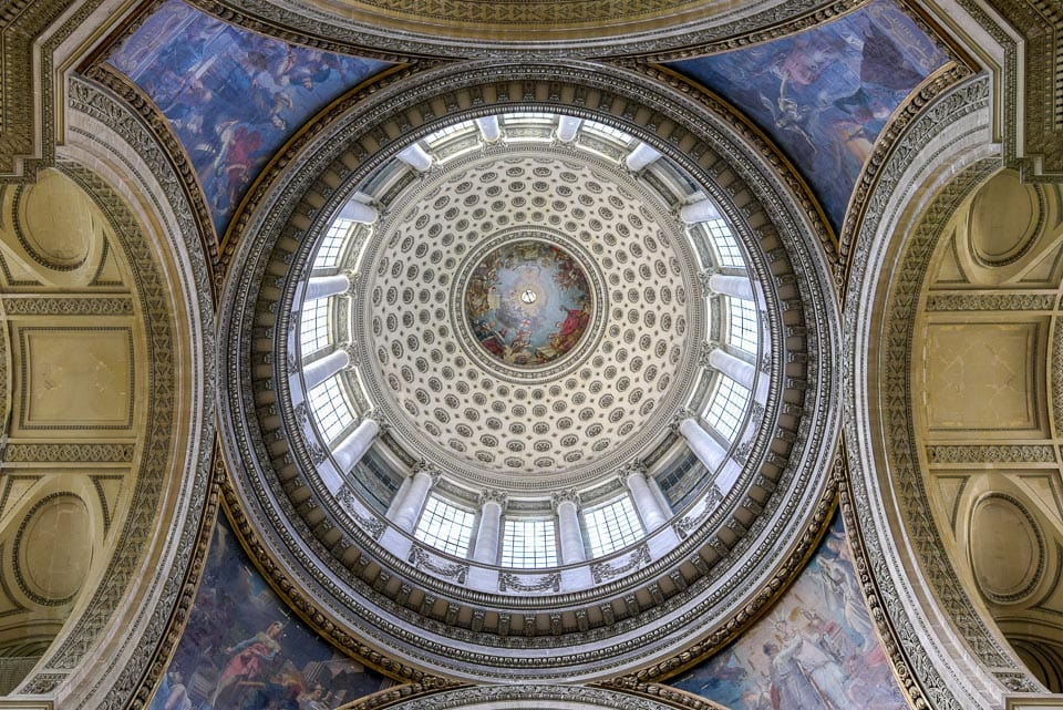 Interior view of the Pantheon's dome.