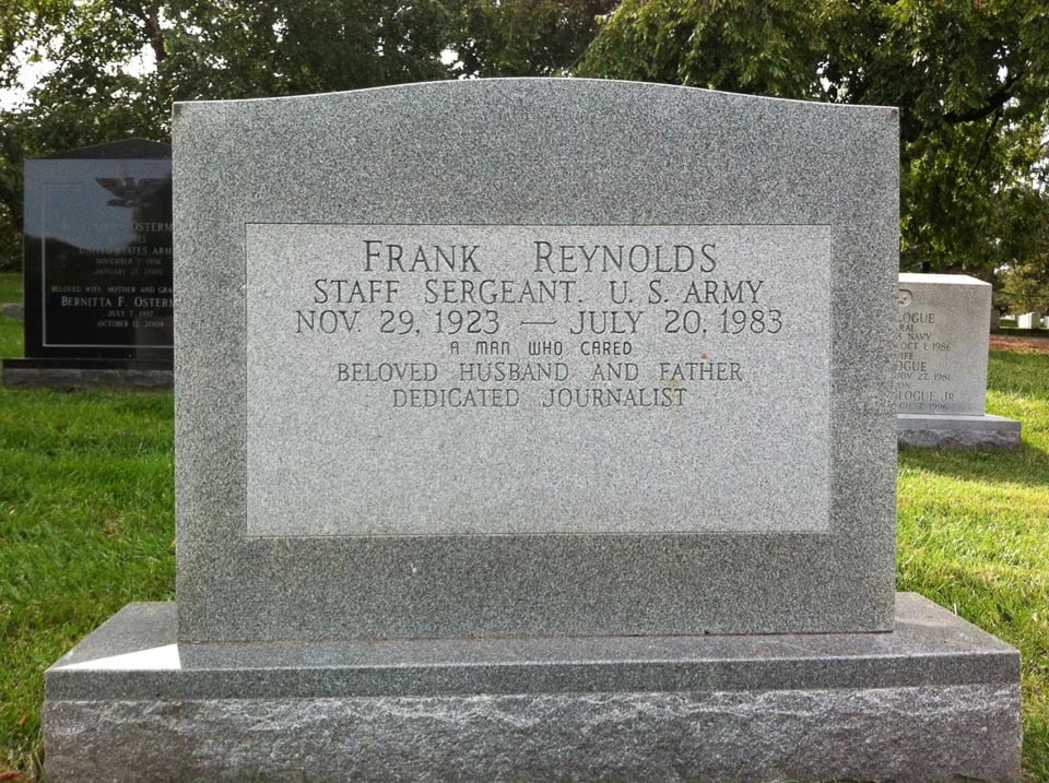 Frank Reynolds grave.