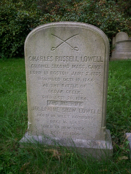 Charles R. Lowell's tombstone.