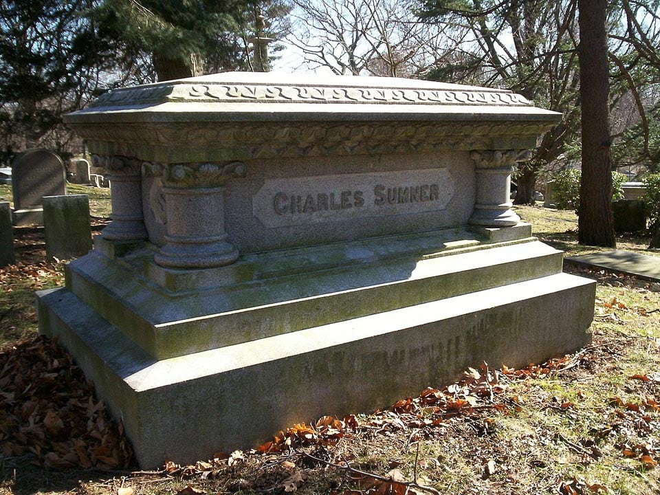 Charles Sumner tomb.