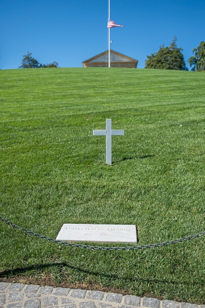 Cross at Robert F. Kennedy's grave.