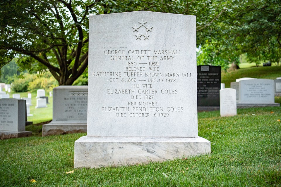 Grave of George C. Marshall.