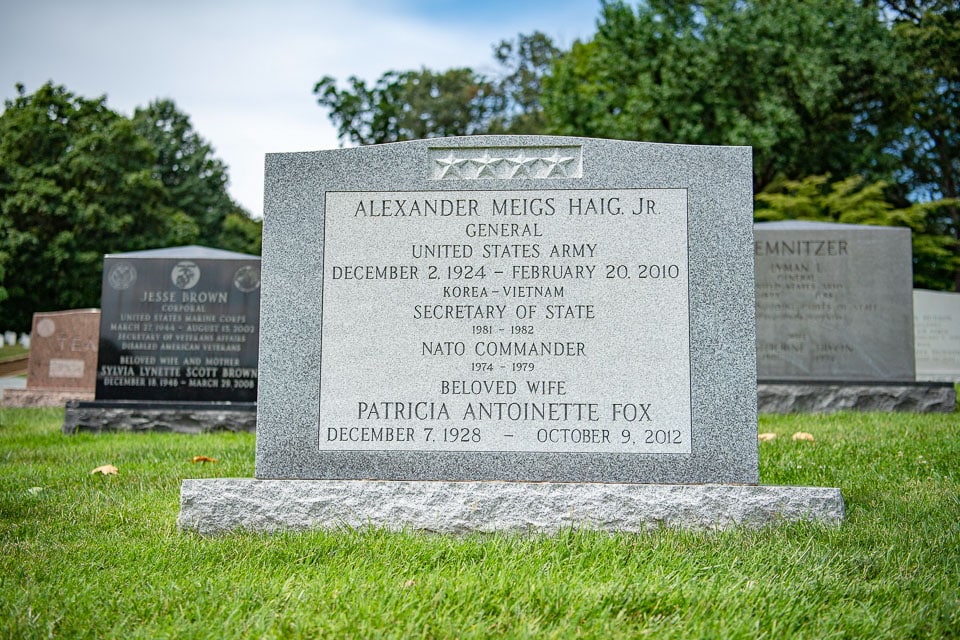 Tombstone of Alexander Meigs Haig Jr.