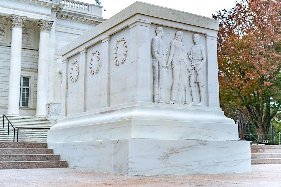 Arlington National Cemetery's Tomb of the Unknown Soldier.