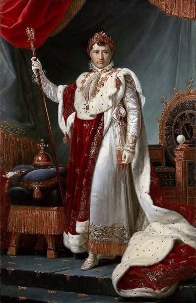 Panting of Napoleon I in his coronation robes.