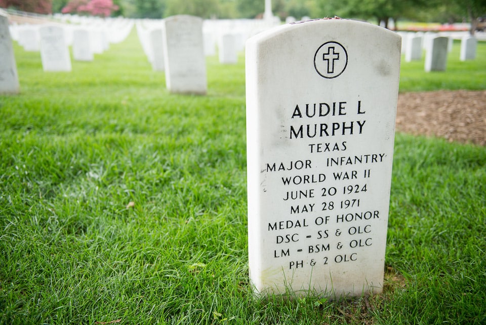 Audie L. Murphy's grave.