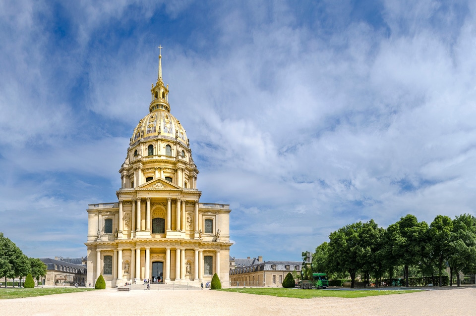 Exterior of Les Invalides.