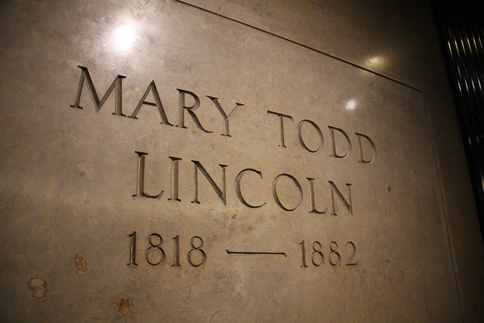 Crypt of Mary Todd Lincoln.