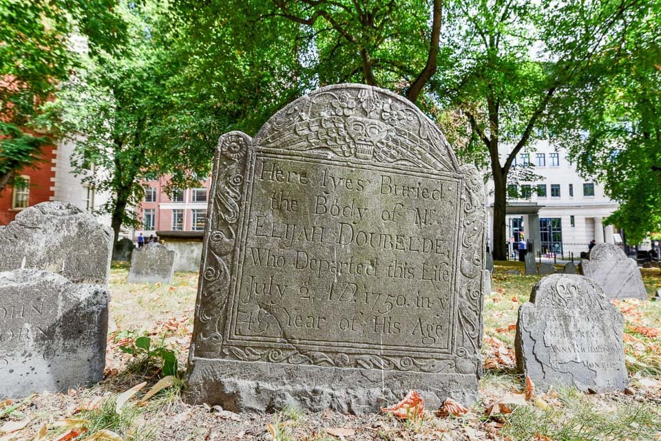 Graves in Granary Burying Ground.