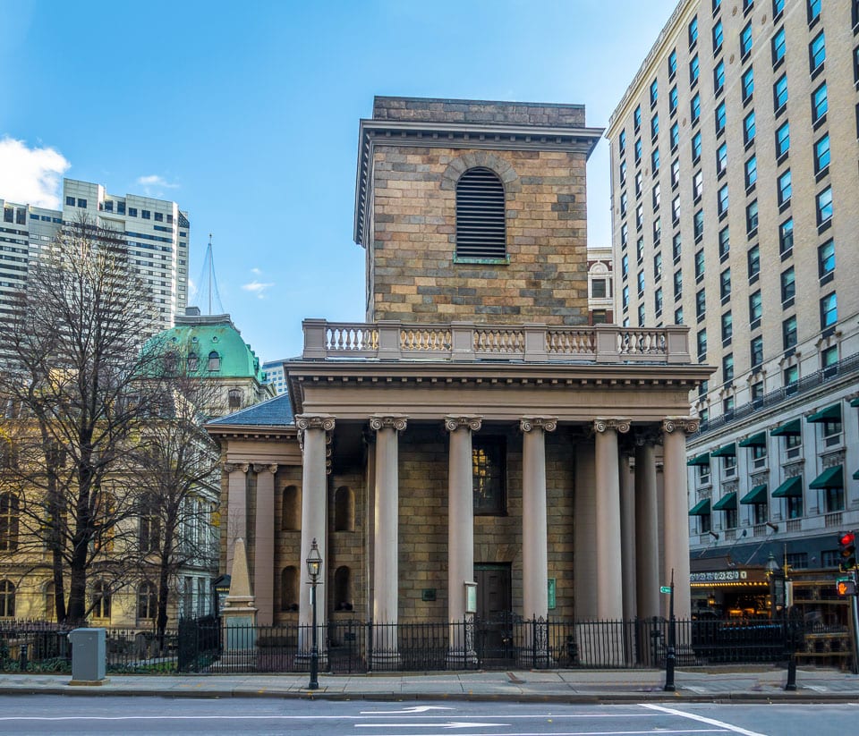 King's Chapel in downtown Boston.