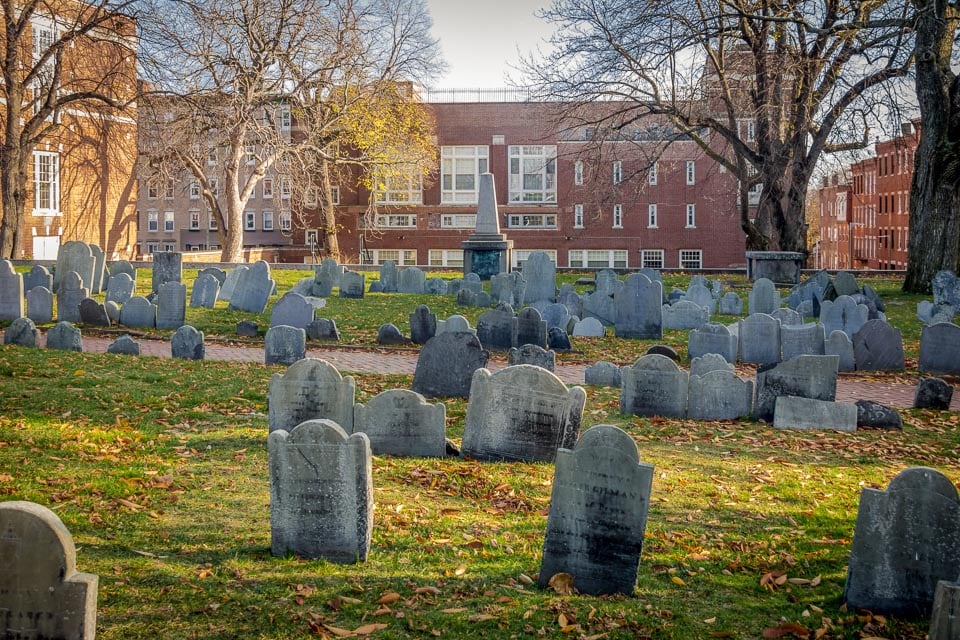 Copp's Hill Burying Ground, one of the top historic Boston cemeteries.