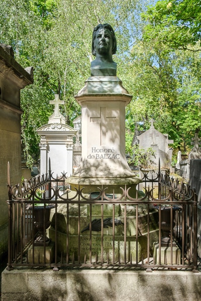 Grave of Honore de Balzac.