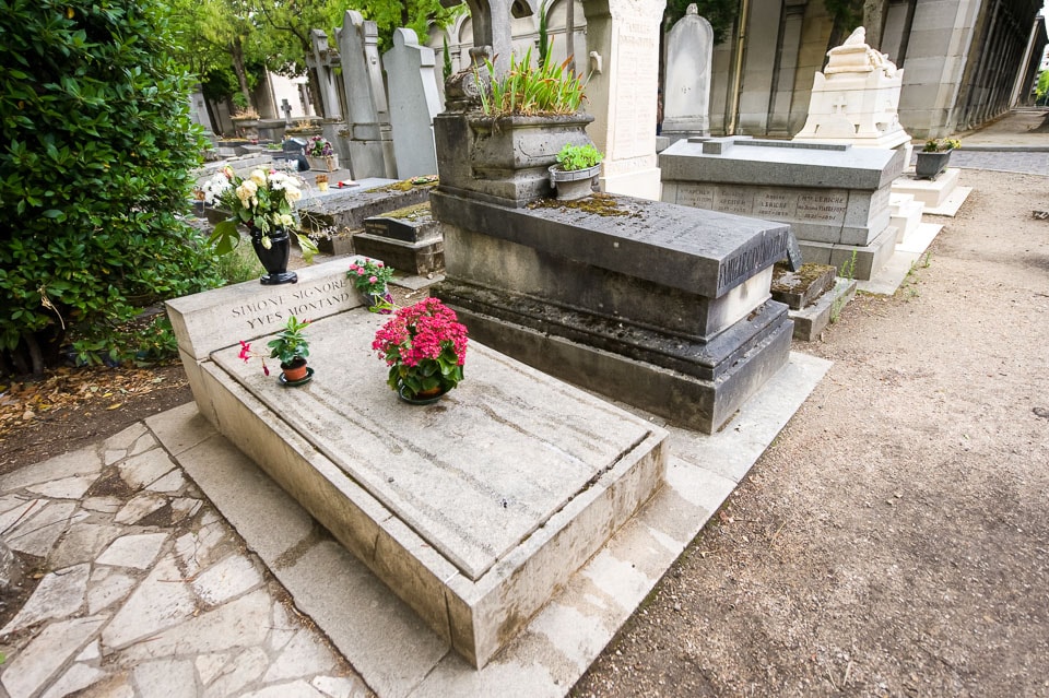 Grave of Simone Signoret and Yves Montand.