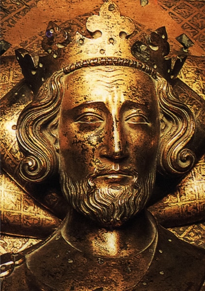 Head of Henry III's effigy.