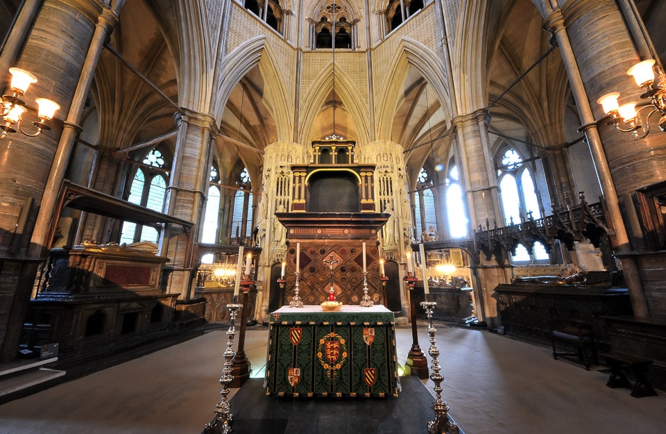 Shrine of Edward the Confessor at St. Edward's Chapel in Westminster Abbey.