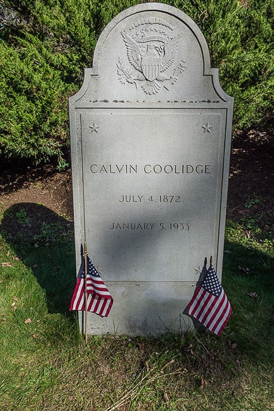 Tombstone of Calvin Coolidge.