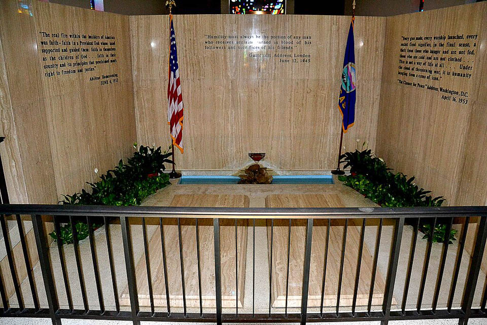 Tombs of President Eisenhower and his wife.