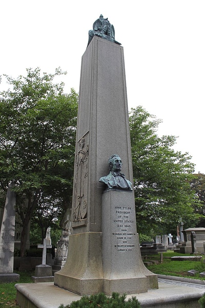 Memorial at the grave of President John Tyler.
