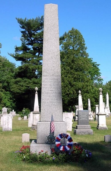 Obelisk at the grave of Martin Van Buren.