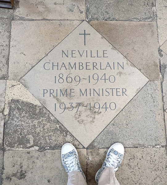 Grave of Neville Chamberlain.