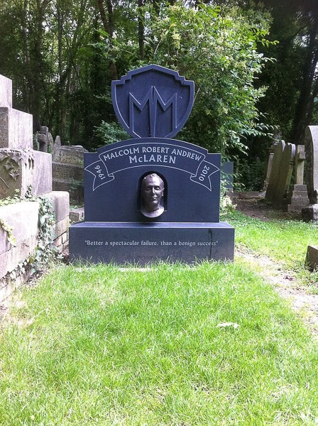 Grave of Malcolm McLaren.