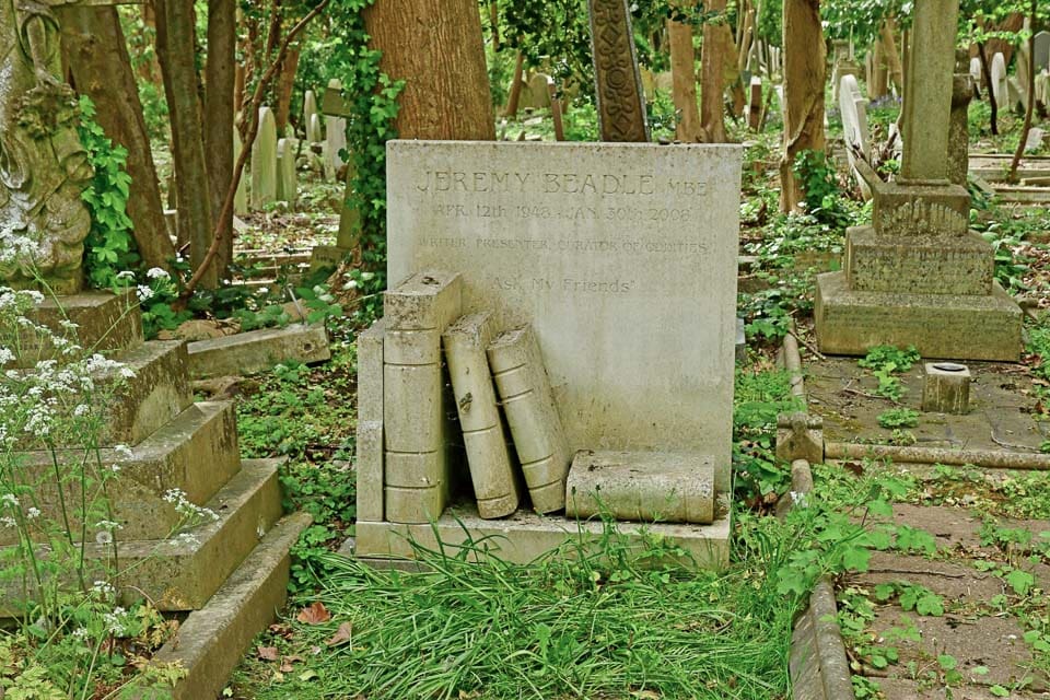 Grave of Jeremy Beadle.