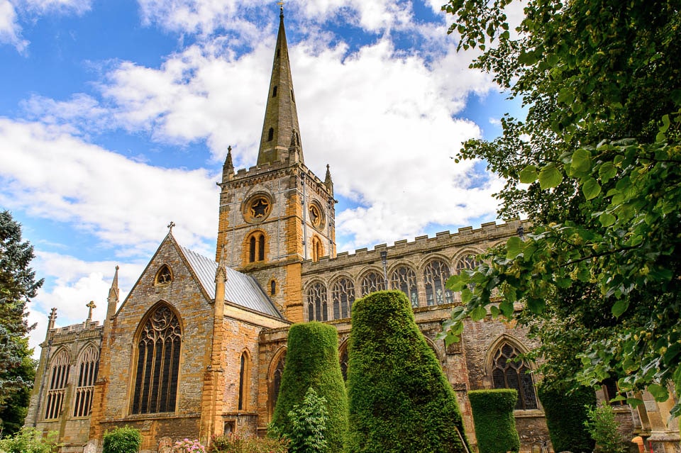 The Holy Trinity Church where Shakespeare is buried in Stratford-upon-Avon.