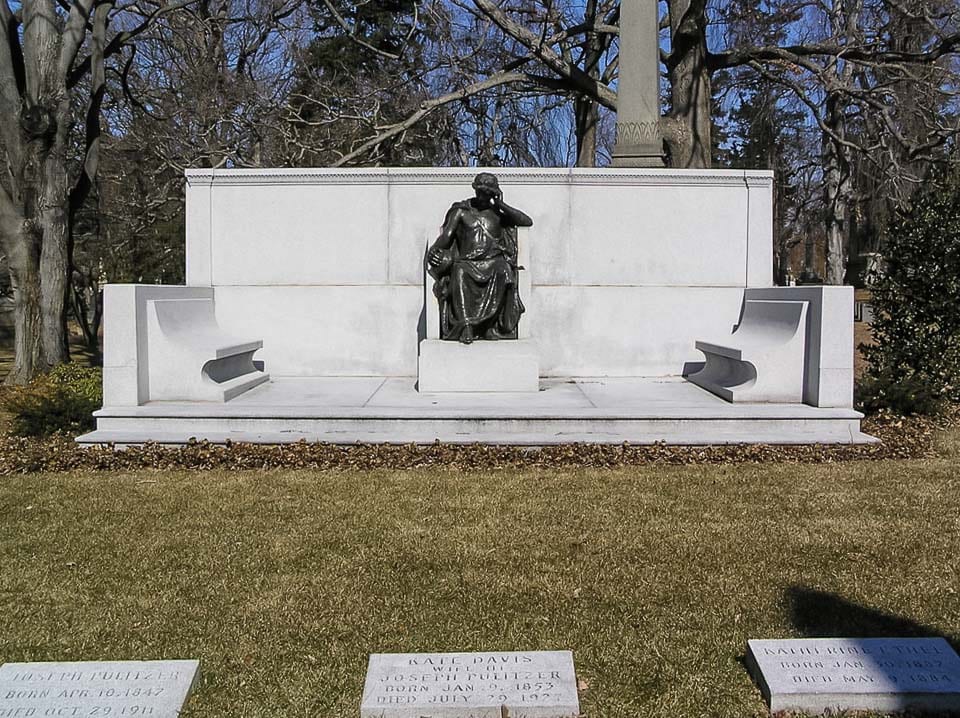 Joseph Pulitzer's gravesite.