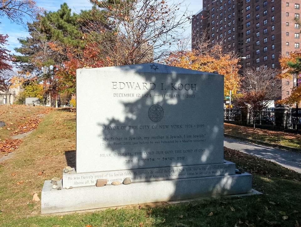 Ed Koch's grave.