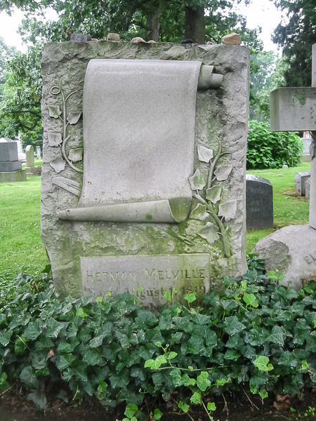 Herman Melville's grave.