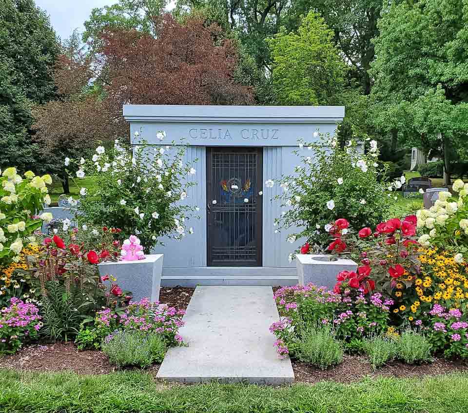 Celia Cruz's mausoleum.