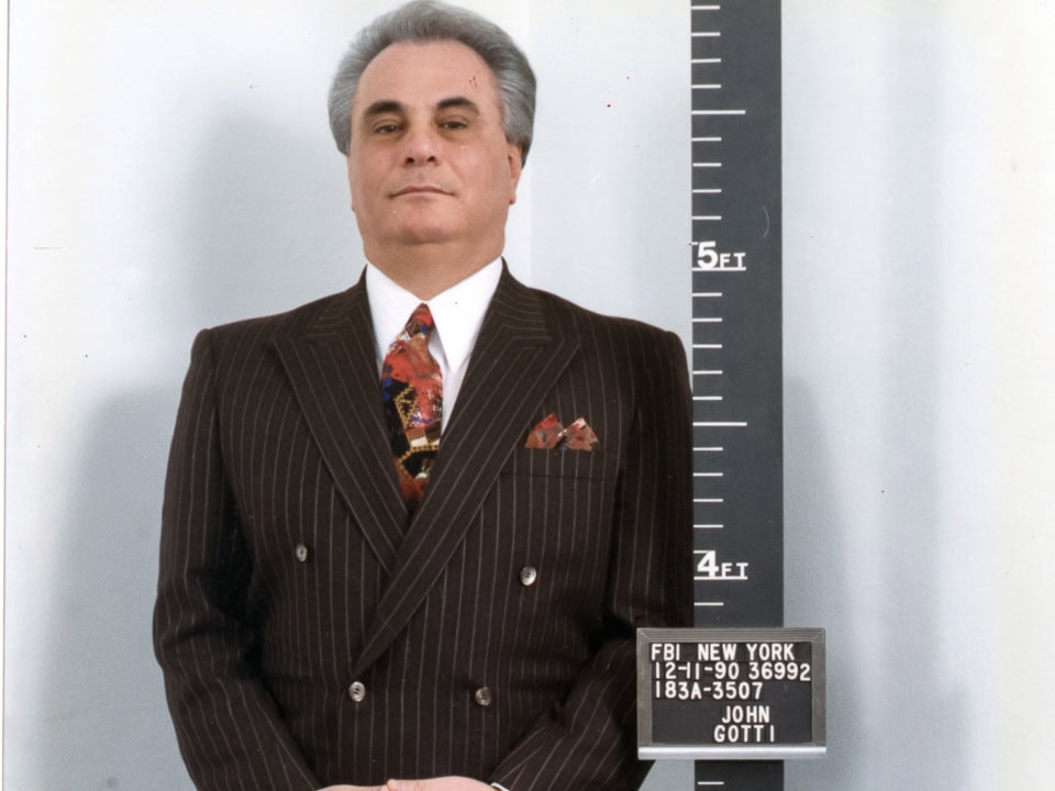 FBI booking photo of John Gotti.